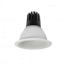 Nora NC3-61L340FMPW - 6" Sapphire III Round Open Reflector, 2500lm, 4000K, Flood Optic, Matte Powder White