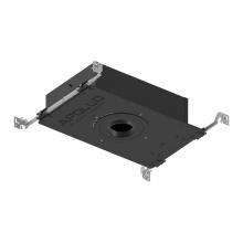Nora NHAPIC-3R10L12740DP - 3" Apollo Round IC Air-Tight New Construction Housing w/ 0.875" to 1.25" Ceiling Collar,