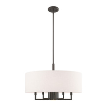 Livex Lighting 42605-92 - 6 Lt English Bronze Pendant Chandelier