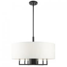 Livex Lighting 49376-04 - 7 Lt Black Pendant Chandelier