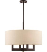 Livex Lighting 46166-07 - 4 Lt Bronze Chandelier