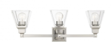 Livex Lighting 17173-91 - 3 Lt Brushed Nickel Bath Vanity