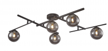Artcraft AC11975SM - Modena Collection 5-Light Semi-Flush Mount Black