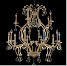 Kalco Allegri 029652-038-FR001 - Duchess (10+5) Light 2 Tier Chandelier