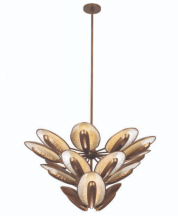 Kalco 523356PAB - Spat 3-tier Led Pendant LED