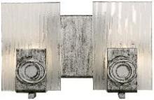 Varaluz 182B02 - Polar 2-Lt Bath - Blackened Silver