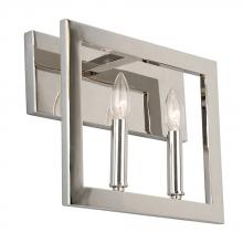 Eglo 204476A - 2 LT Bath/Vanity Light w/ Satin Nickel Finish & Candelabra Based Socket Holders