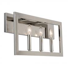 Eglo 204477A - 3 LT Bath/Vanity Light w/ Satin Nickel Finish & Candelabra Based Socket Holders