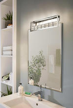 Eglo 204479A - 6 LT Bath/Vanity Light w/ Satin Nickel Finish & Candelabra Based Socket Holders