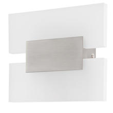 Eglo 96043A - 1 LT LED Wall Light w/ Matte Nickel Finish & Satin Acrylic Shade