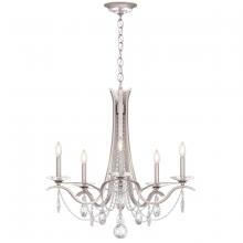 Schonbek 1870 VA8335N-48H - Vesca 5 Light 120V Chandelier in Antique Silver with Heritage Handcut Crystal