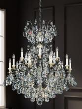 Schonbek 1870 3773-51 - Renaissance 16 Light 120V Chandelier in Black with Heritage Handcut Crystal