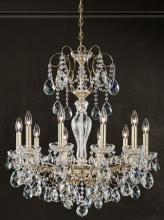 Schonbek 1870 ST1946N-49H - Sonatina 10 Light 120V Chandelier in Black Pearl with Heritage Handcut Crystal