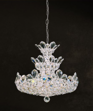 Schonbek 1870 5851H - Trilliane 15 Light 120V Pendant in Polished Stainless Steel with Heritage Handcut Crystal