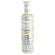 Cyan Designs 11431 - Lindus Vase Black & White - Large