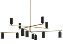 Kichler 52533CPZBK - Chandelier 12Lt