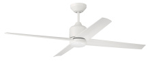 Craftmade QUL52W4 - 52" Ceiling Fan w/ 4 Blades, Wi-Fi & LED Light Kit, Damp