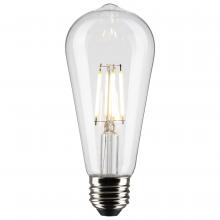 Satco Products Inc. S21361 - 5 Watt ST19 LED; Clear; Medium base; 90 CRI; 3000K; 120 Volt