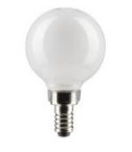 Satco Products Inc. S21812 - 4.5 Watt G16.5 LED; White; Candelabra Base; 2700K; 350 Lumens; 120 Volt; 2-Pack
