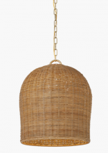 Visual Comfort & Co. Signature Collection MF 5043SB-NTW - Nancy 18" Woven Hanging Shade