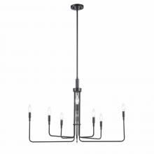 Trans Globe 11318 BK - 8LT CHAND-MODERN CANDLE-BK