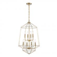 Trans Globe 11488 AG - 8LT CHAND-OPEN ART DECO-AG