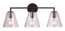 Trans Globe 22243 BK - 3LT VANITY  INDUSTRIAL-BK