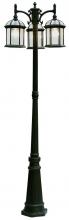 Trans Globe 4189 BK - 3LT POLE-OUTD-DOWN-BEVELED GLA