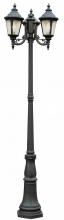 Trans Globe 5048 BK - 3LT POLE-OUTD-SEEDED GLASS