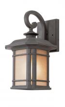 Trans Globe 5820 BK - 1LT WALL-SML-OUTD-LINEN GLASS