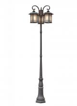 Trans Globe 5827 RT - 3LT POLE-OUTD-AMBER BUBBLE GLA