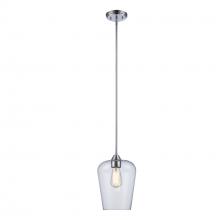 Trans Globe 71830 PC - 1LT PENDANT-CLEAR TULIP-PC
