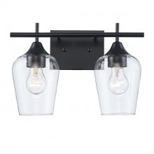 Trans Globe 71832 BK - 2LT VANITY-CLEAR TULIP-BK