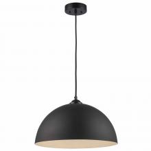 Trans Globe PND-2236 BK - 1LT PENDANT-15.75" METAL SHADE