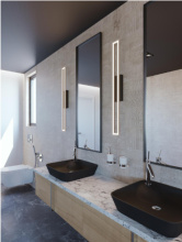 AFX Lighting, Inc. ZLAV2405L30D1BK - ZOLA VANITY LED 18W 1400lm 120V