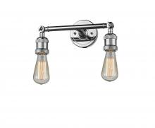 Innovations Lighting 208-PC - Bare Bulb - 2 Light - 11 inch - Polished Chrome - Adjustable Bath Vanity Light