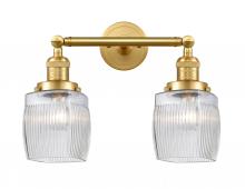 Innovations Lighting 208-SG-G302 - Colton - 2 Light - 16 inch - Satin Gold - Adjustable Bath Vanity Light