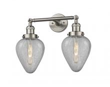 Innovations Lighting 208-SN-G165 - Geneseo - 2 Light - 17 inch - Brushed Satin Nickel - Adjustable Bath Vanity Light