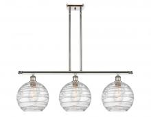 Innovations Lighting 516-3I-PN-G1213-10 - Athens Deco Swirl - 3 Light - 37 inch - Polished Nickel - Cord hung - Island Light