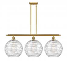 Innovations Lighting 516-3I-SG-G1213-12 - Athens Deco Swirl - 3 Light - 39 inch - Satin Gold - Cord hung - Island Light