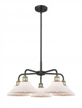Innovations Lighting 516-5CR-BAB-G131 - Orwell - 5 Light - 26 inch - Black Antique Brass - Chandelier