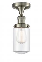 Innovations Lighting 517-1CH-SN-G312 - Dover - 1 Light - 5 inch - Brushed Satin Nickel - Semi-Flush Mount