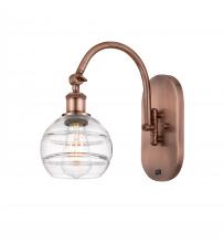 Innovations Lighting 518-1W-AC-G556-6CL - Rochester - 1 Light - 6 inch - Antique Copper - Adjustable Swing Arm