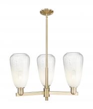 Innovations Lighting 716-3CR-CB-G480-6OP - Brookhaven Almond - 3 Light - 18 inch - Champagne Bronze - Flush Mount