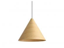 Golden 3988-24 LWA - Conique 3-Light Pendant in Light Walnut