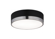 Matteo Lighting M14302BKCH - Trydor Black and Chrome Ceiling Mount