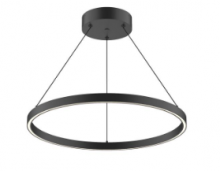 Kuzco Lighting Inc PD87124-BK - Cerchio 24-in Black LED Pendant
