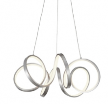 Kuzco Lighting Inc CH93824-BK - Synergy 24-in Black LED Chandeliers
