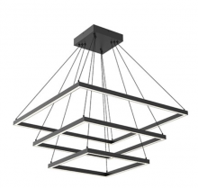 Kuzco Lighting Inc CH88332-BK - Piazza 32-in Black LED Chandeliers