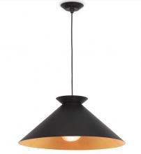 Regina Andrew 16-1429BLK - Regina Andrew Viggo Pendant Large (Black and Gol